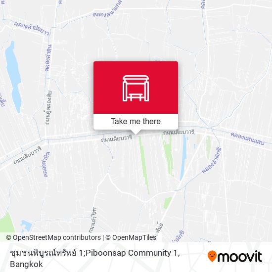 ชุมชนพิบูรณ์ทรัพย์ 1;Piboonsap Community 1 map