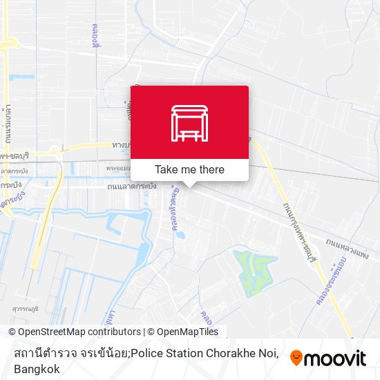 สถานีตำรวจ จรเข้น้อย;Police Station Chorakhe Noi map