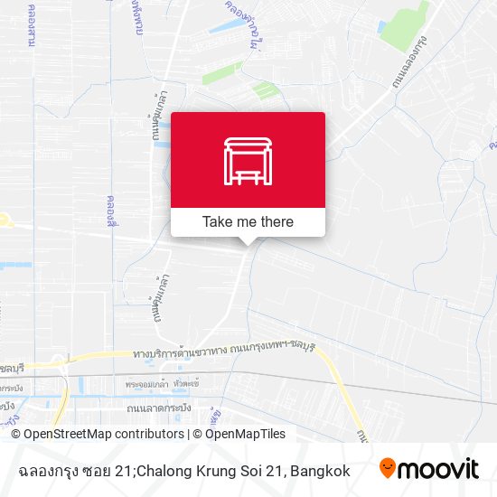 ฉลองกรุง ซอย 21;Chalong Krung Soi 21 map