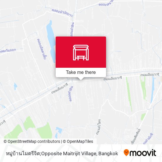 หมู่บ้านไมตรีจิต;Opposite Maitrijit Village map