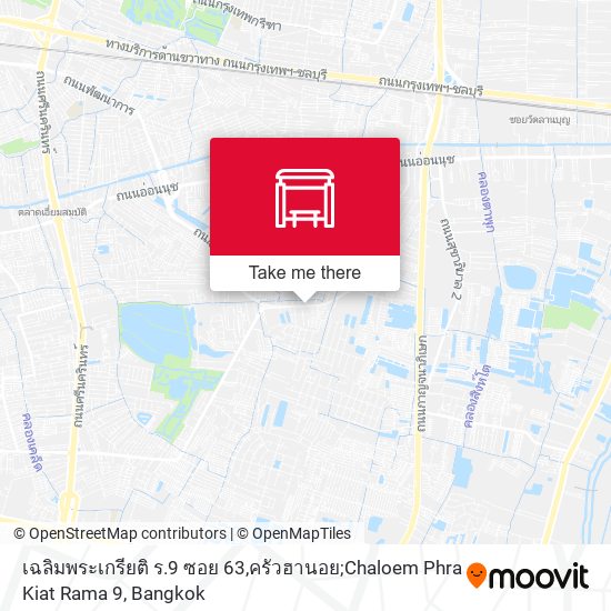 เฉลิมพระเกรียติ ร.9 ซอย 63,ครัวฮานอย;Chaloem Phra Kiat Rama 9 map