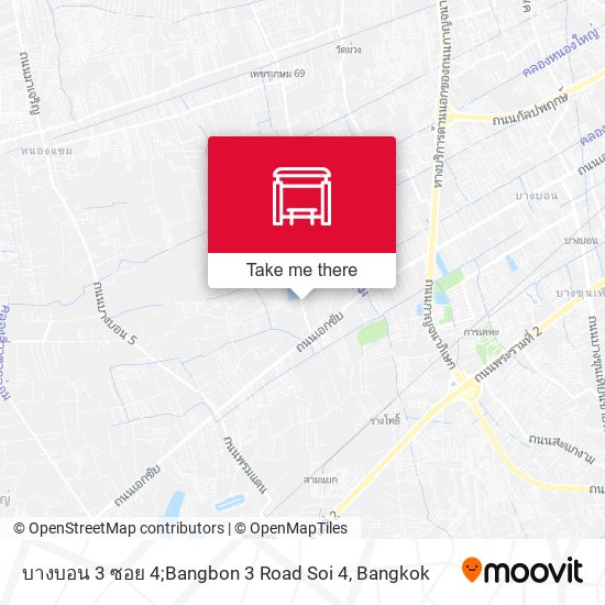 บางบอน 3 ซอย 4;Bangbon 3 Road Soi 4 map