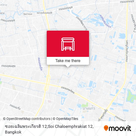 ซอยเฉลิมพระเกียรติ 12;Soi Chaloemphrakiat 12 map