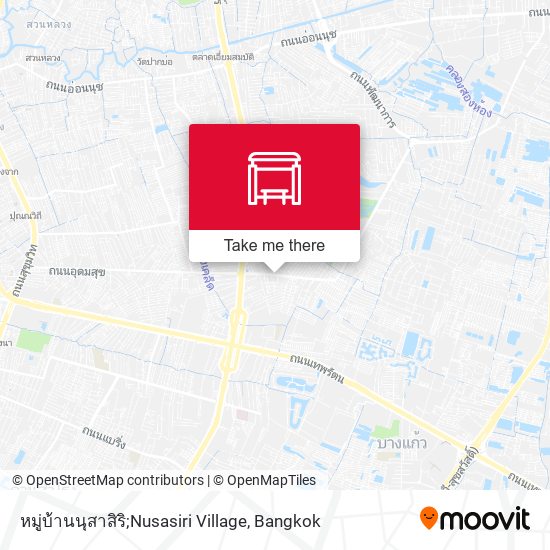 หมู่บ้านนุสาสิริ;Nusasiri Village map