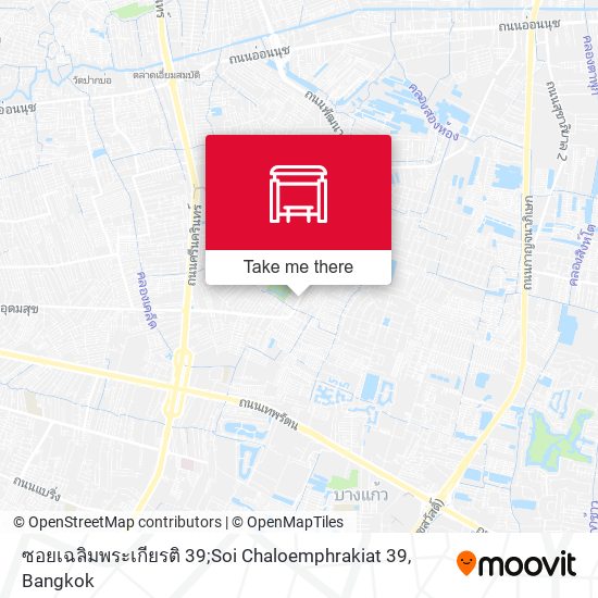 ซอยเฉลิมพระเกียรติ 39;Soi Chaloemphrakiat 39 map