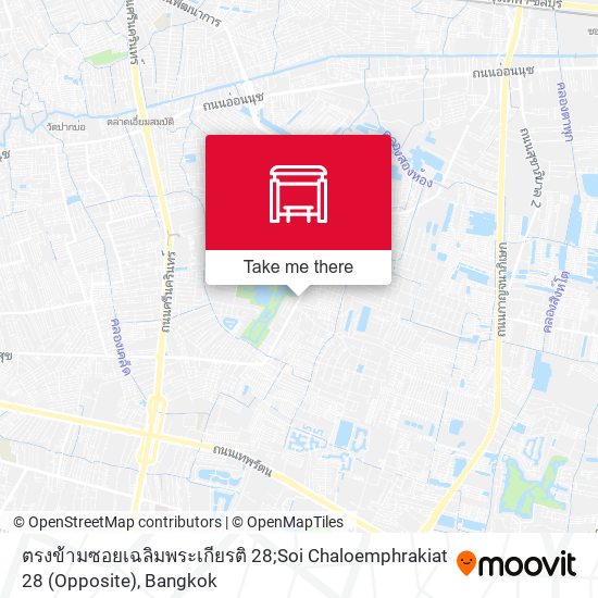 ตรงข้ามซอยเฉลิมพระเกียรติ 28;Soi Chaloemphrakiat 28 (Opposite) map