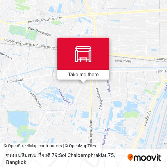 ซอยเฉลิมพระเกียรติ 79;Soi Chaloemphrakiat 75 map