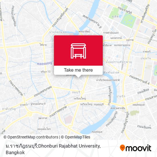 ม.ราชภัฎธนบุรี;Dhonburi Rajabhat University map