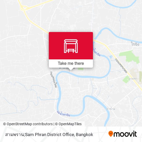 สามพราน;Sam Phran District Office map