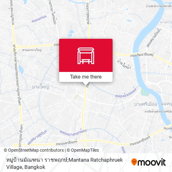 หมู่บ้านมัณฑนา ราชพฤกษ์;Mantana Ratchaphruek Village map