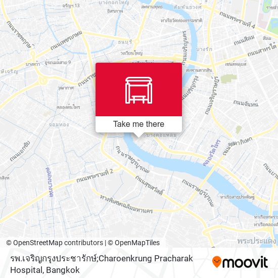 รพ.เจริญกรุงประชารักษ์;Charoenkrung Pracharak Hospital map