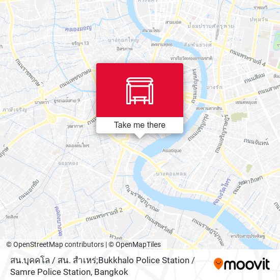 สน.บุคคโล / สน. สำเหร่;Bukkhalo Police Station / Samre Police Station map