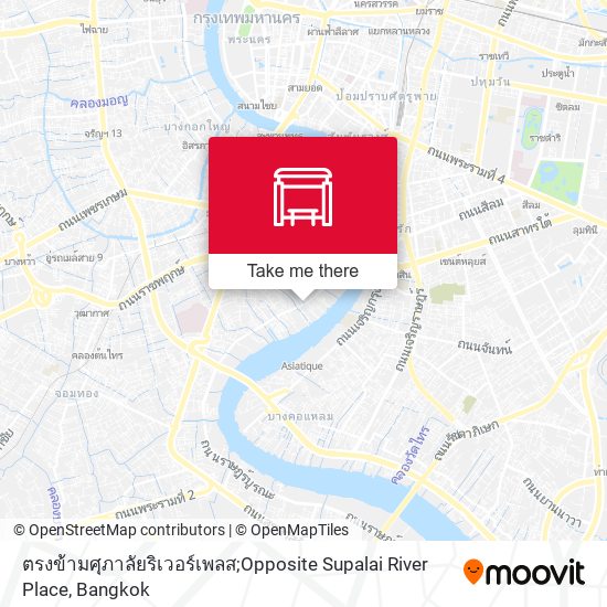 ตรงข้ามศุภาลัยริเวอร์เพลส;Opposite Supalai River Place map