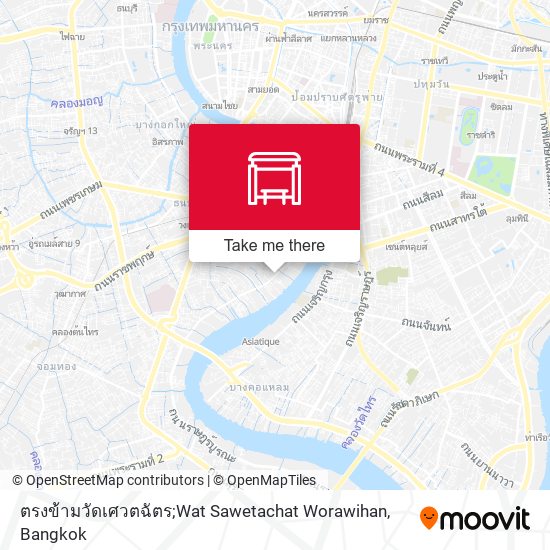 ตรงข้ามวัดเศวตฉัตร;Wat Sawetachat Worawihan map