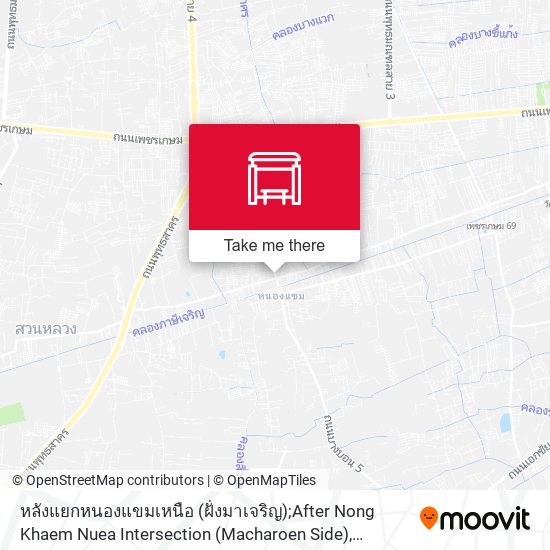 หลังแยกหนองแขมเหนือ (ฝั่งมาเจริญ);After Nong Khaem Nuea Intersection (Macharoen Side) map