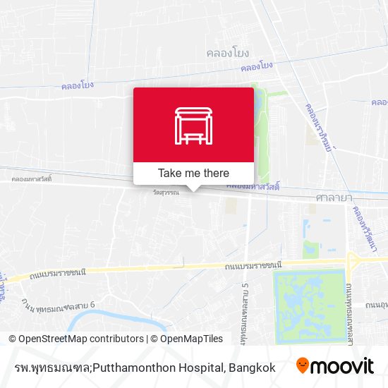 รพ.พุทธมณฑล;Putthamonthon Hospital map