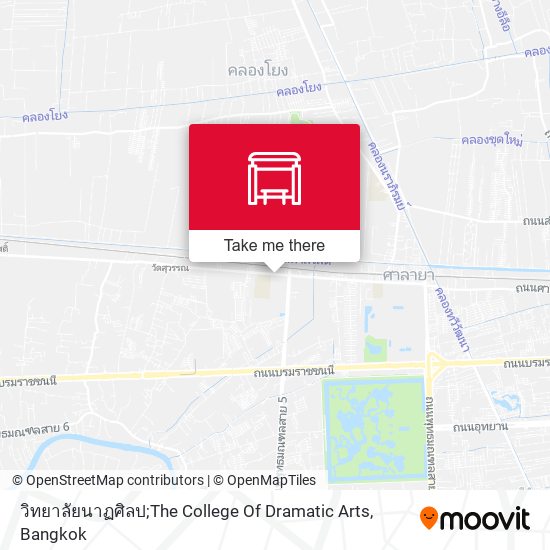 วิทยาลัยนาฏศิลป;The College Of Dramatic Arts map