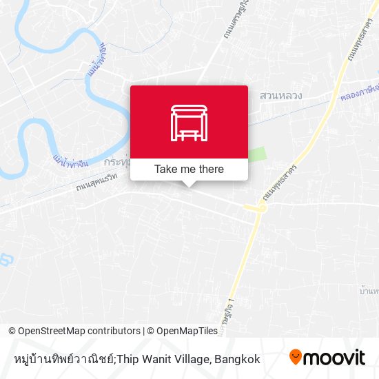 หมู่บ้านทิพย์วาณิชย์;Thip Wanit Village map