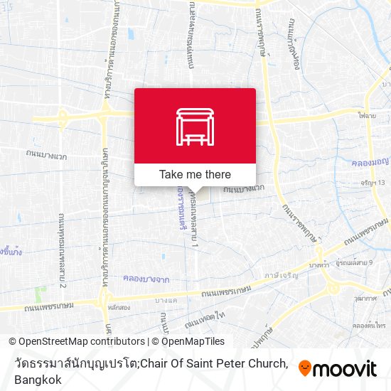 วัดธรรมาส์นักบุญเปรโต;Chair Of Saint Peter Church map