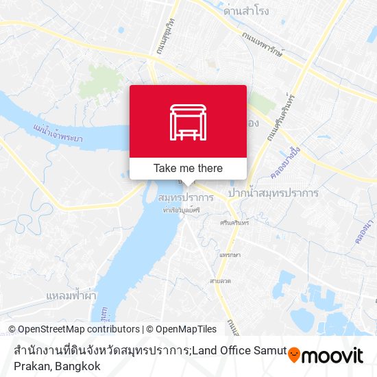 สำนักงานที่ดินจังหวัดสมุทรปราการ;Land Office Samut Prakan map