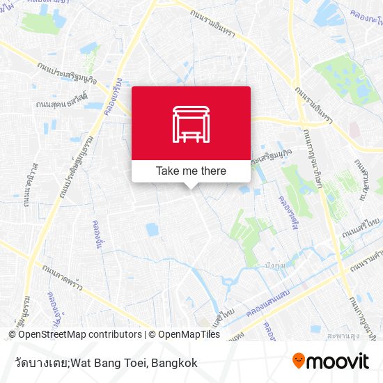 วัดบางเตย;Wat Bang Toei map