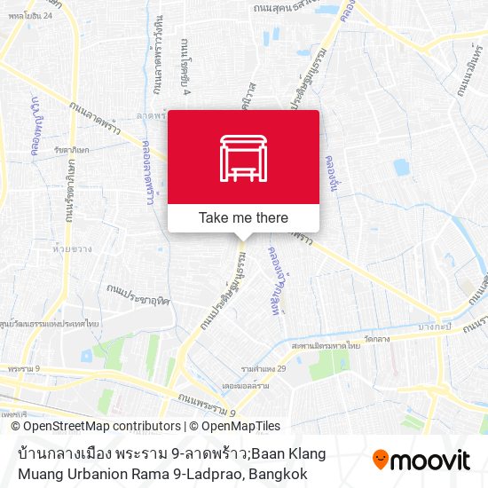 บ้านกลางเมือง พระราม 9-ลาดพร้าว;Baan Klang Muang Urbanion Rama 9-Ladprao map