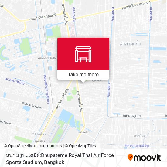 สนามธูปะเตมีย์;Dhupateme Royal Thai Air Force Sports Stadium map