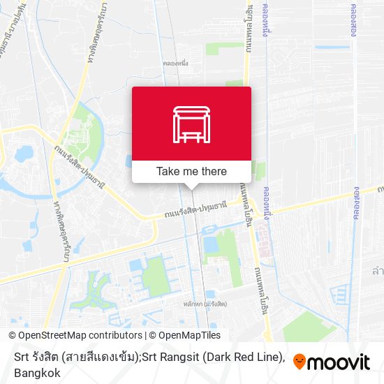 Srt รังสิต (สายสีแดงเข้ม);Srt Rangsit (Dark Red Line) map