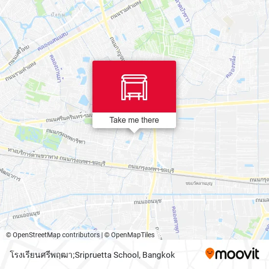 โรงเรียนศรีพฤฒา;Sripruetta School map
