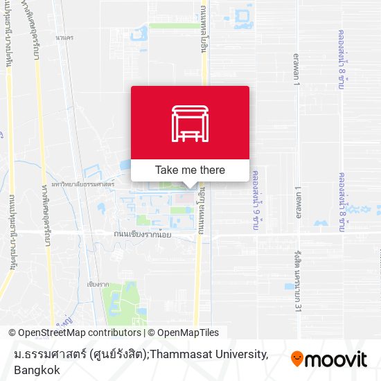 ม.ธรรมศาสตร์ (ศูนย์รังสิต);Thammasat University map