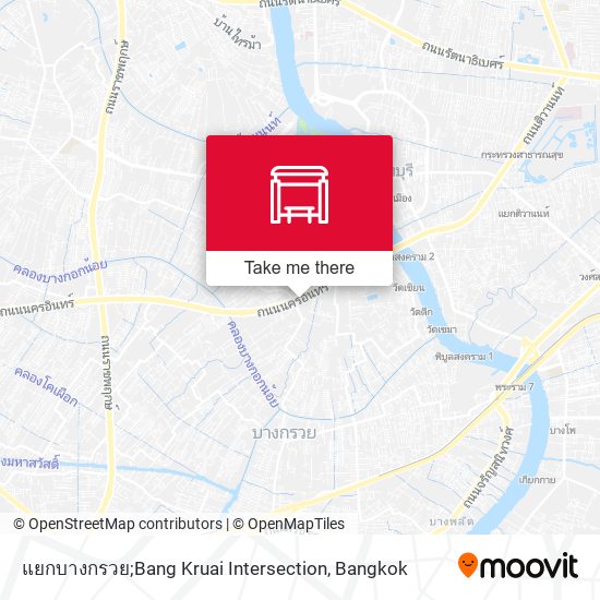 แยกบางกรวย;Bang Kruai Intersection map