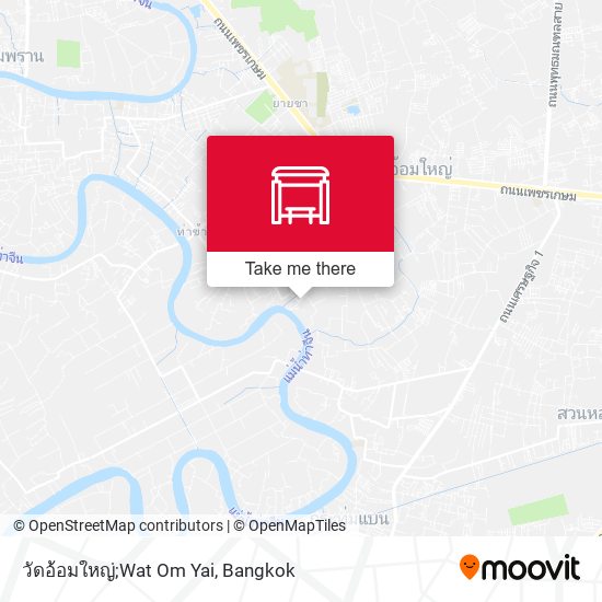 วัดอ้อมใหญ่;Wat Om Yai map