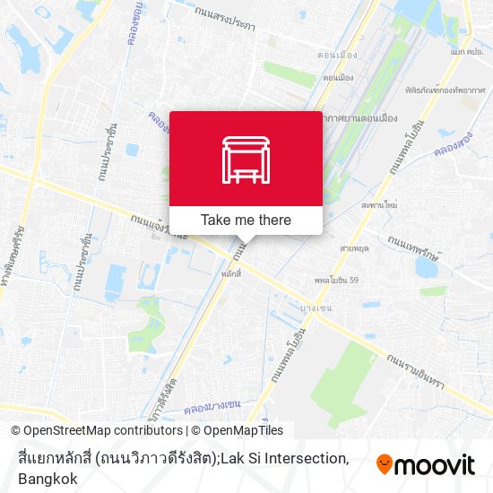 สี่แยกหลักสี่ (ถนนวิภาวดีรังสิต);Lak Si Intersection map