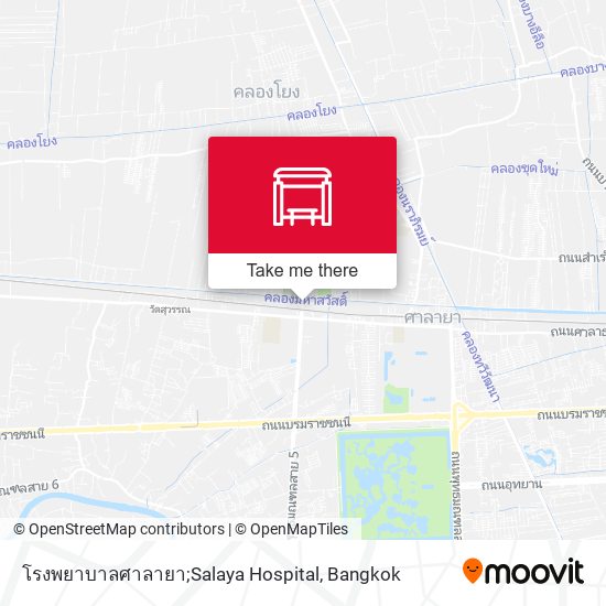 โรงพยาบาลศาลายา;Salaya Hospital map