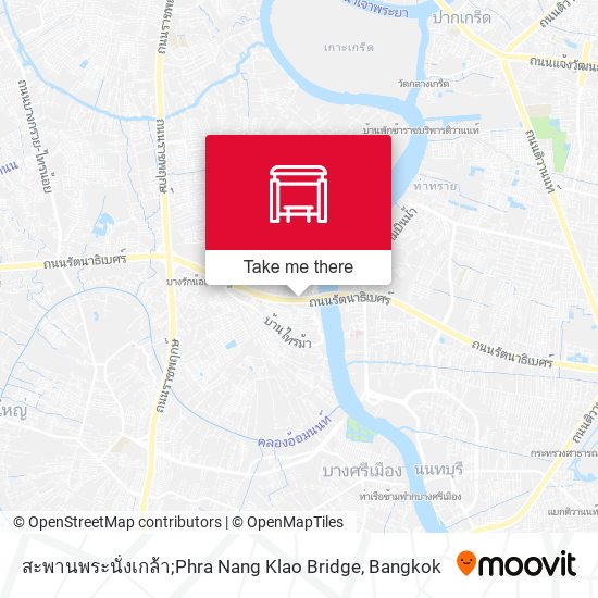 สะพานพระนั่งเกล้า;Phra Nang Klao Bridge map