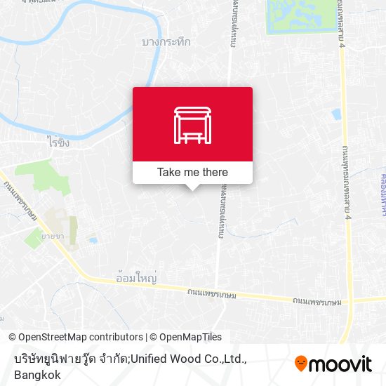 บริษัทยูนิฟายวู๊ด จำกัด;Unified Wood Co.,Ltd. map
