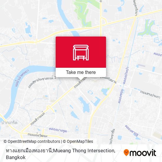 ทางแยกเมืองทองธานี;Mueang Thong Intersection map