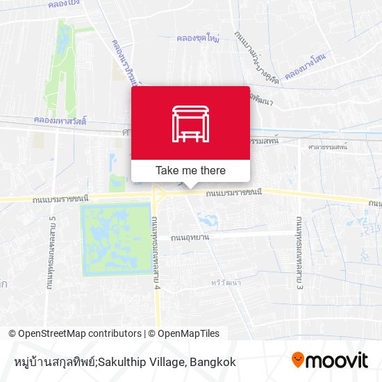 หมู่บ้านสกุลทิพย์;Sakulthip Village map