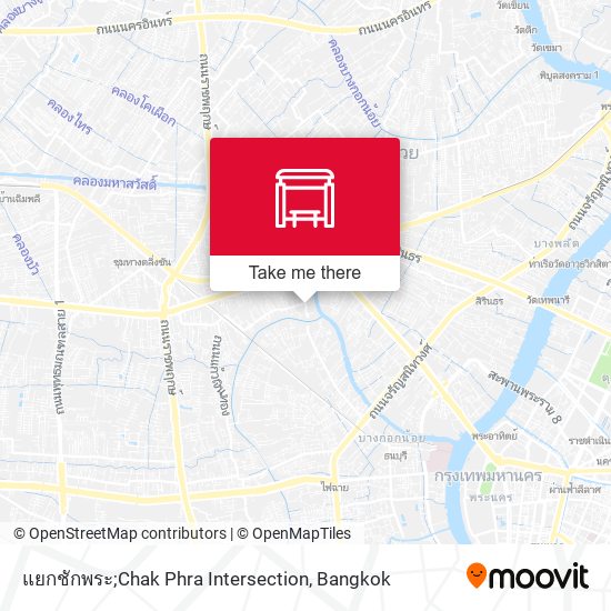 แยกชักพระ;Chak Phra Intersection map