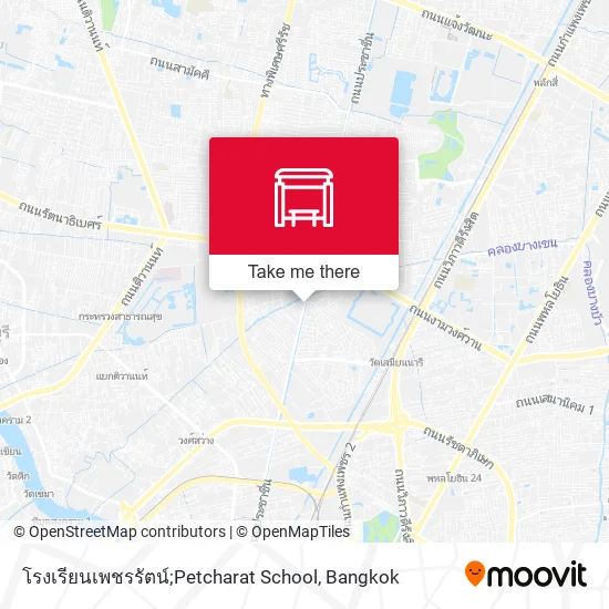 โรงเรียนเพชรรัตน์;Petcharat School map