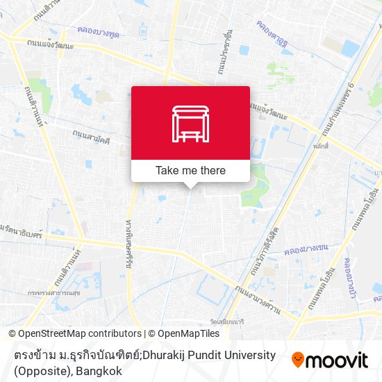 ตรงข้าม ม.ธุรกิจบัณฑิตย์;Dhurakij Pundit University (Opposite) map
