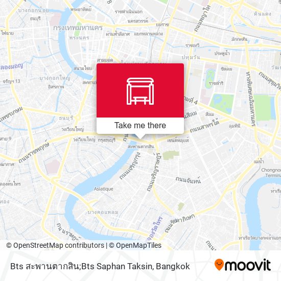 Bts สะพานตากสิน;Bts Saphan Taksin map