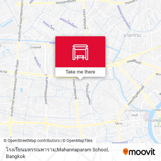 โรงเรียนมหรรณพาราม;Mahannaparam School map