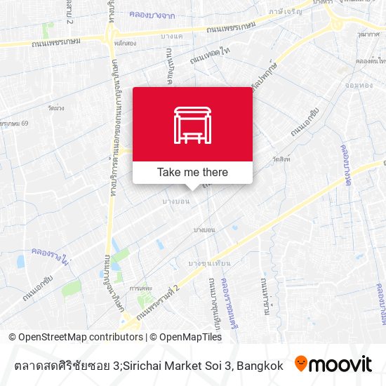 ตลาดสดศิริชัยซอย 3;Sirichai Market Soi 3 map