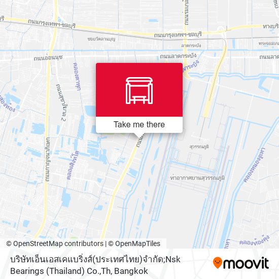 บริษัทเอ็นเอสเคแบริ่งส์(ประเทศไทย)จำกัด;Nsk Bearings (Thailand) Co.,Th map