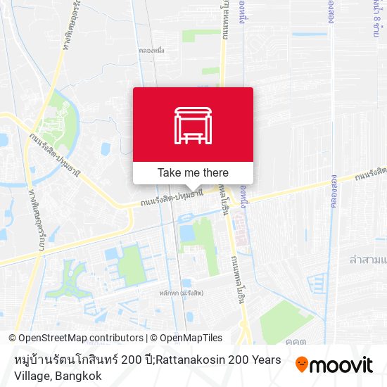 หมู่บ้านรัตนโกสินทร์ 200 ปี;Rattanakosin 200 Years Village map