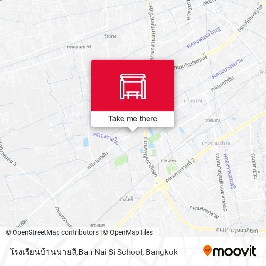 โรงเรียนบ้านนายสี;Ban Nai Si School map