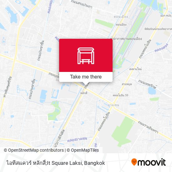 ไอทีสแควร์ หลักสี่;It Square Laksi map