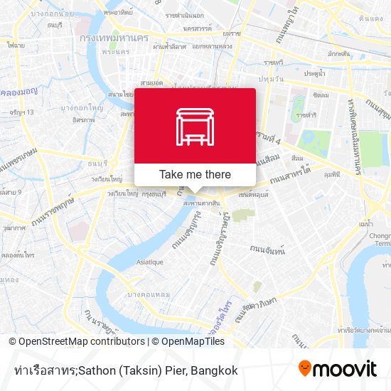 ท่าเรือสาทร;Sathon (Taksin) Pier map