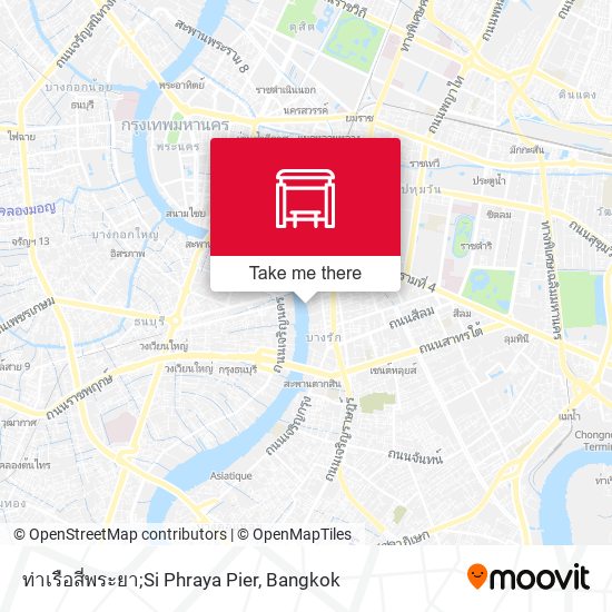 ท่าเรือสี่พระยา;Si Phraya Pier map